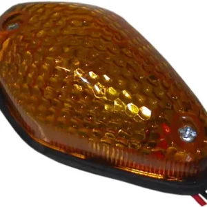 Black 132mm x 60mm Fairing Mounted Indicators with Amber Lenses Genuine