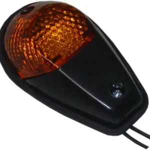 Money Back Guarantee Black 92mm x 55mm Fairing Mounted Indicators with Smoked Lenses