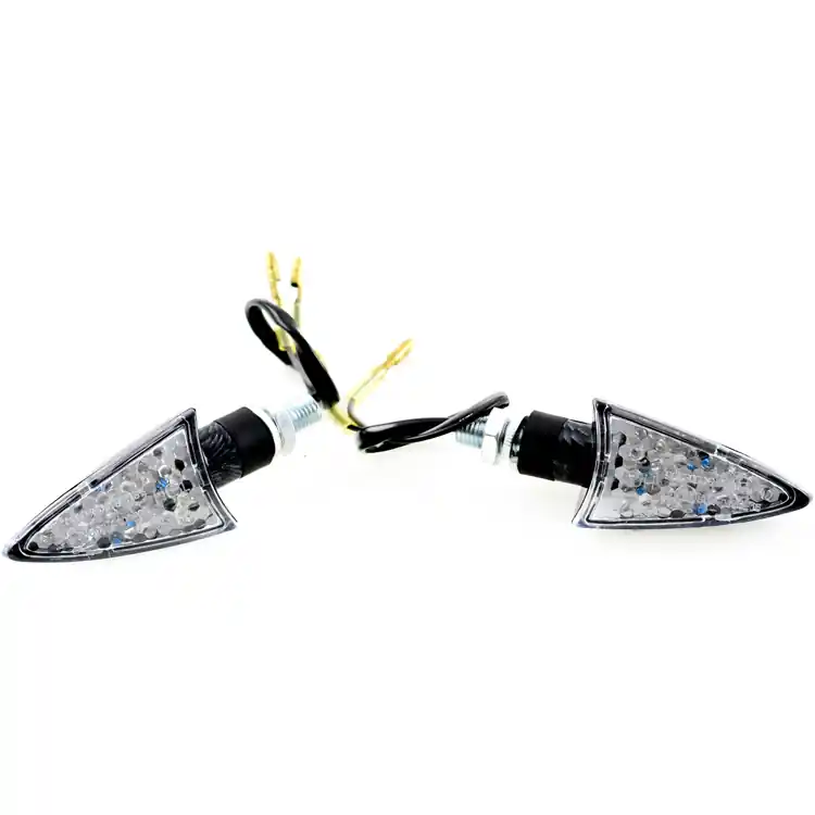 Spear Shaped Black Short LED Mini Indicators Viral