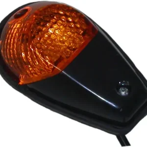 Black 92mm x 55mm Fairing Mounted Indicators with Amber Lenses Brand New