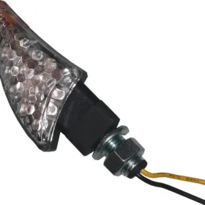 Special Discount Black 18mm Wave Tip LED Indicators with Clear Lenses