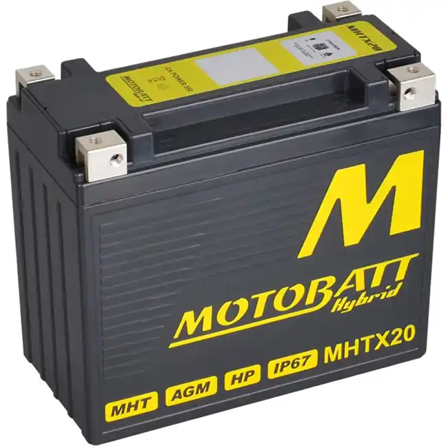 Free Shipping Motobatt MHTX20 Hybrid Lithium Battery YTX20 65989-90 PC535 PC625