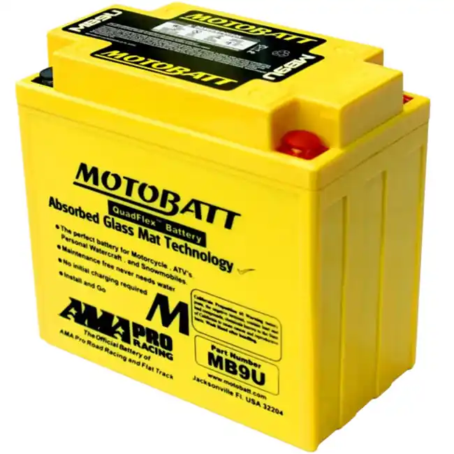 Motobatt MB9U AGM Sealed Battery YB9L-B 12N9-3B YB7L-B YB7A-A New Arrival