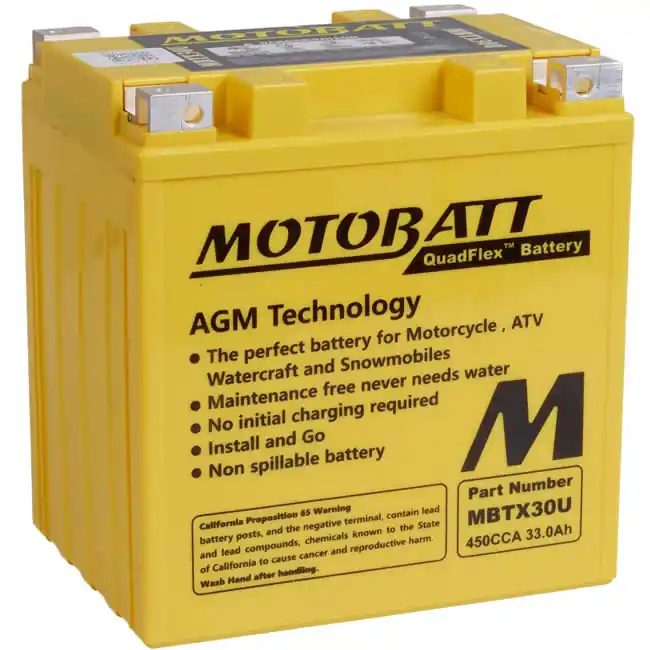 Viral Motobatt MBTX30U AGM Sealed Battery YTX30-BS YTX30L-BS GYZ32HL