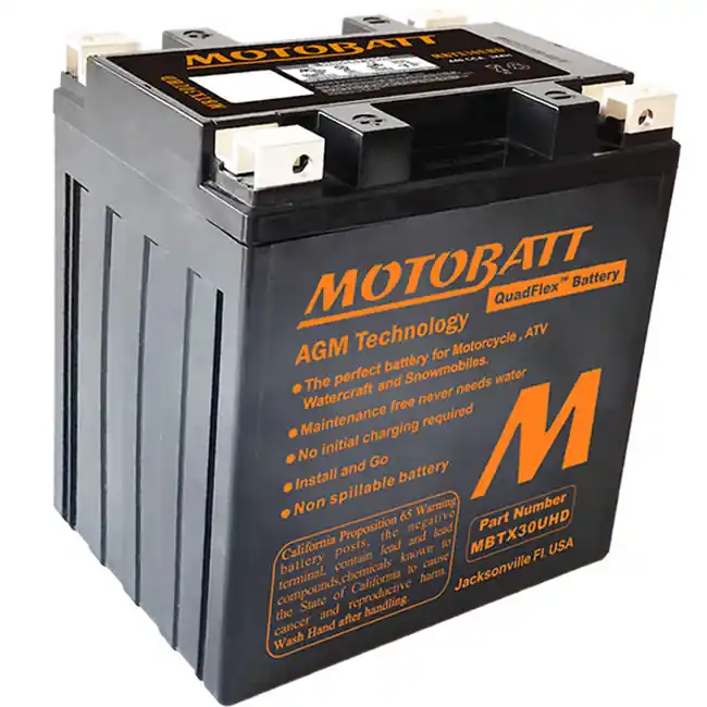 Motobatt MBTX30UHD AGM Sealed Battery 6010-97C 66010-97D 6601097E Reduced Price
