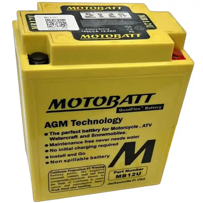 Best Choice Motobatt MB12U AGM Sealed Battery YB12A-A YB12A-B 12N12A-4A-1