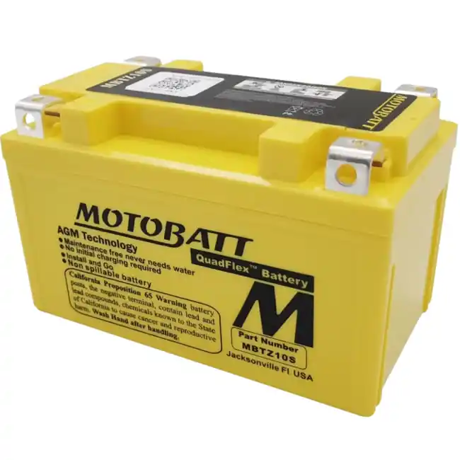 Exclusive Motobatt MBTZ10S AGM Sealed Battery YTZ10S  YTZ10S-BS YTX7A-BS