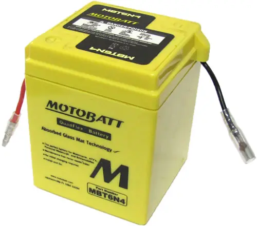Motobatt MBT6N4 AGM Sealed Battery 6N4-2A 6N4C-1B Shop Now