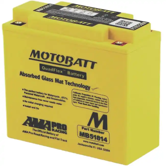 Seasonal Sale Motobatt MB51814 AGM Sealed Battery YT19BL-BS 51814 51913 52015