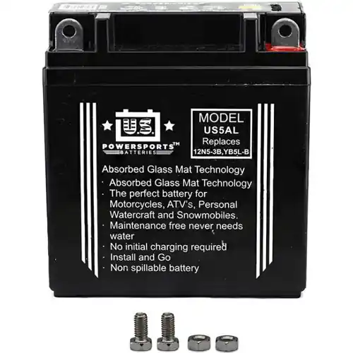 Secure Checkout US Powersports US5AL AGM Sealed Battery YB5L-B 12N5S-3B