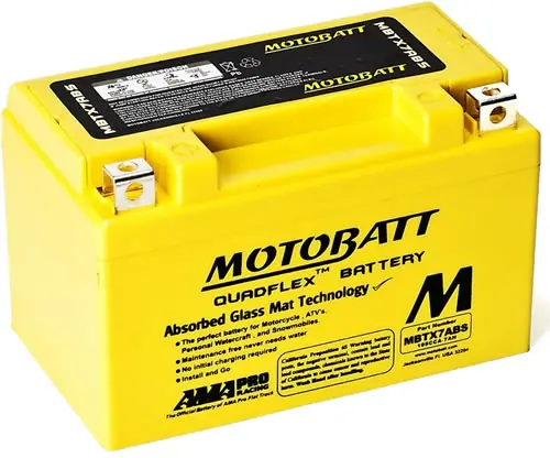 Motobatt MBTX7ABS AGM Sealed Battery YTX7A-BS Final Sale