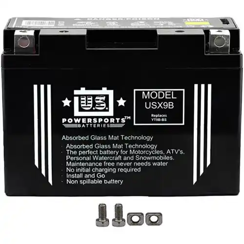 US Powersports USX9B AGM Sealed Battery GT9B-4 YT9B-BS 12V9B-4 Viral