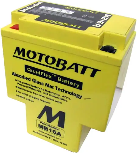 Brand New Motobatt MB16A AGM Sealed Battery