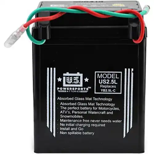 US Powersports US2.5L AGM Sealed Battery YB25LC Authentic