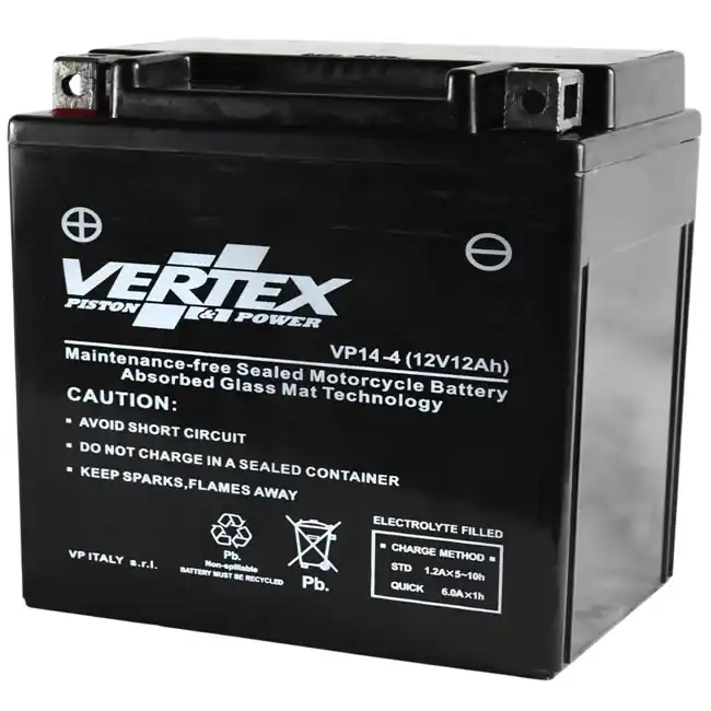 Hot Deal Vertex VP14-4 AGM Battery YTX14-BS YTX14H-BS GTX14-BS CTX14-BS
