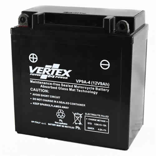 Fresh Stock Vertex VP9A-4 AGM Battery YB9-B 12N9-4B