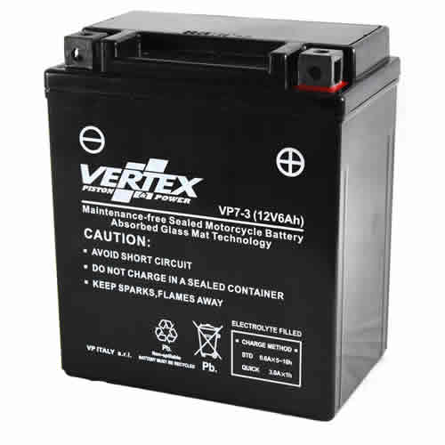 Vertex VP7-3 AGM Battery YTX7L-BS YTZ8V Fast Shipping