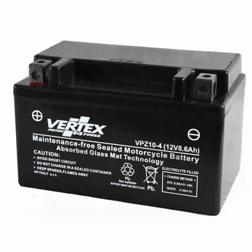 Vertex VPZ10-4 AGM Battery YTZ10S-BS YTZ10 Modern