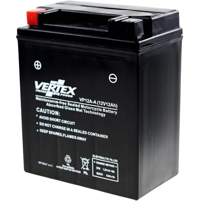 Worldwide Shipping Vertex VP12A-A AGM Battery YB12A-A 12N12A-4A-1 YB12A-B GB12A-A