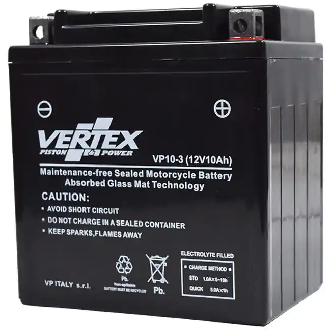 Vertex VP10-3 AGM Battery YB10L-A2 YB10L-B2 Low Price