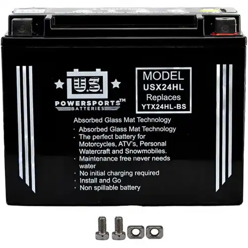 US Powersports USX24HL AGM Sealed Battery YTX24HL-BS Exclusive