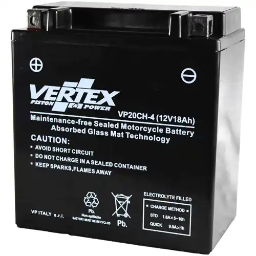 Vertex VP20CH-4 AGM Battery YTX20-BS Big Sale