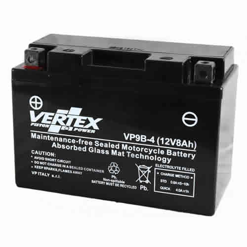 Vertex VP9B-4 AGM Battery YT9B-BS GT9B-4 No Minimum Order