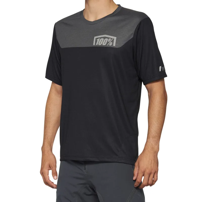Best Price 100% Airmatic Short Sleeve Jersey 2022 Black/Charcoal XL