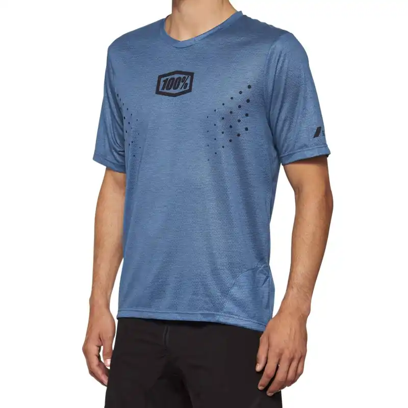 Clearance 100% Airmatic Mesh Short Sleeve Jersey 2022 Slate Blue S