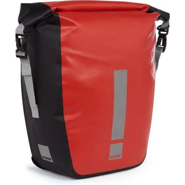 While Supplies Last HUMP Reflective Waterproof 30L Single Pannier - RED