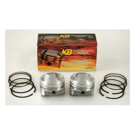 Handmade KB Performance 3-5/8 Inch big Bore +.020 Inch Diameter Piston Kit For 1948-1984 Big Twin With 3-5/8 Big Bore Cylinders And Strokes From 4-1/4 Inch To 4-3/4 Inch (88 Inch To 98 Inch Engines) Models (KB294020)
