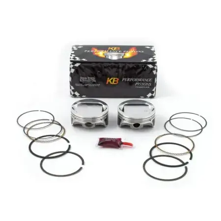 Worldwide Shipping KB Performance 96 Inch To 103 Inch Twin Cam +.005 Inch Diameter Piston Kit For 2007-2017 96 Inch Twin Cam Models (KB907C005)