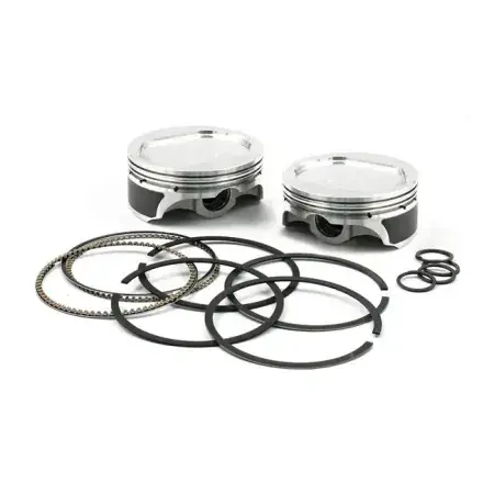 Same Day Shipping KB Performance 96/103 Inch To 110 Inch Twin Cam +.010 Inch Diameter Piston Kit For 2007-2017 110 Inch Twin Cam Models (KB913C010)