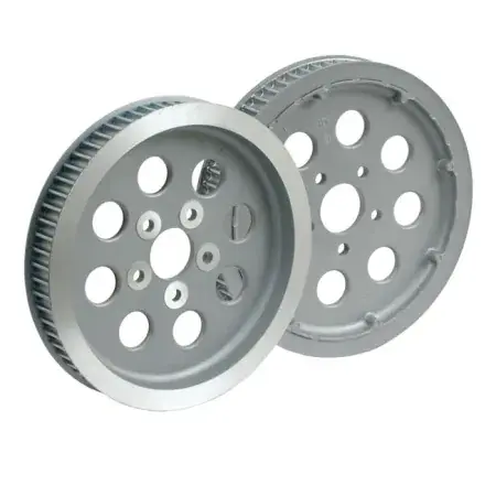 Wholesale DOSS Reproduction OEM Style 65 Tooth Wheel Pulley 1-1/2 Inch Belt in Silver Finish For 1984-1999 Evo Big Twin, 1999 Twin Cam Models (15-060)