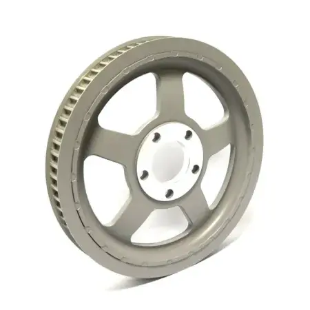 Reduced Price DOSS Reproduction OEM Style 68 Tooth Wheel Pulley 1-1/8 Inch Belt in Silver Finish For 2004-2006 XL Sportster Models (15-089)
