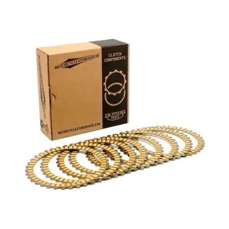 Doss Clutch Friction Disc Set For Harley Davidson 1990-1997 Big Twin, 1991-2021 Sportster & 2008-2012 XR1200 Models (MCC803MCS) Warranty Included