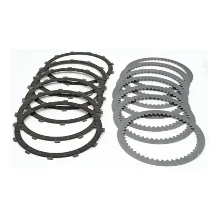 Barnett Clutch Plate Kit, Carbon Fiber Including 6 Friction & 8 Steels For Late 1984-1989 B.T. Models (306-30-20017) Warranty Included