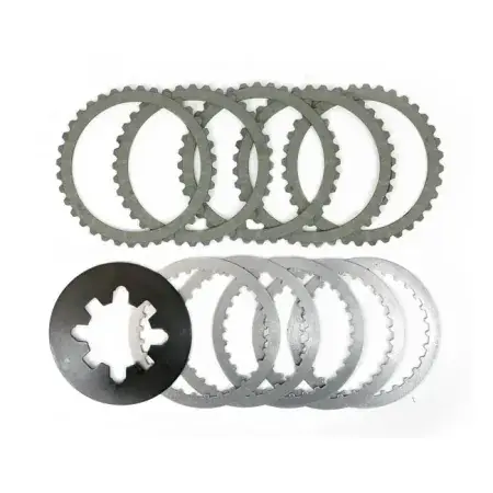 Belt Drive LTD Kevlar Clutch Plate Kit Including 5 Kevlar Friction Plates, 5 Steel Drive Plates For 2000-2009 Buell Blast Models (BB-21) Final Sale