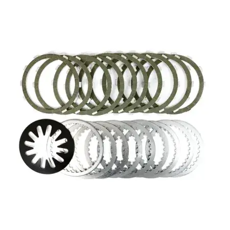 Belt Drive LTD Kevlar Extra-Plate Clutch Plate Kit Including 10 Kevlar Friction, 9 Steels & 1 +10% Stronger Diaphragm Spring For 1998-2017 B.T. (Excluding 2015-2017 B.T. With A&S Clutch, 2017 M8) Models (BTXP-14) Final Sale