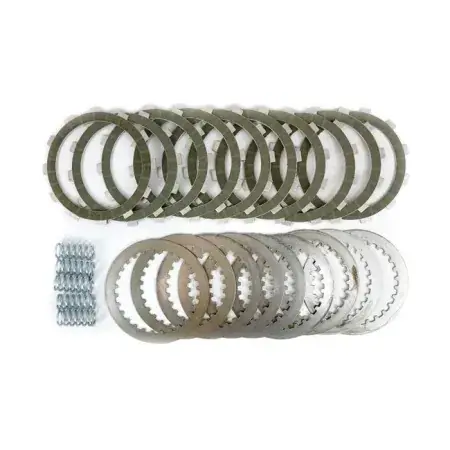 Belt Drives LTD High Performance Kevlar Clutch Plate Kit Including 10 Kevlar Friction, 9 Steel Drive Plates, 5 Zero Collapse Coil Type Clutch Springs For 2002-2007 V-Rod Models (VRXP-7) Today Only