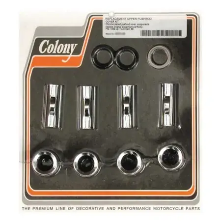 Colony Upper Pushrod Cover Kit For 99-17 TCA/B & 17-23 M8 In Chrome (9970-20) New Arrival