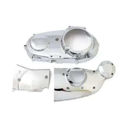 DOSS Dress-Up Trim Kit in Chrome Finish Fits Skin-Tight Over Stock Covers, With Open Derby Cover For 2004-2020 Sportster (Excluding 2008-2012 XR1200) Models (42-1051) Weekend Sale