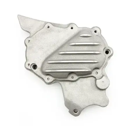 EMD Ribbed Sprocket Cover in Semi-Polished Aluminium Finish For 2004-2022 XL Models (SCXLi/R/SP) Reduced Price