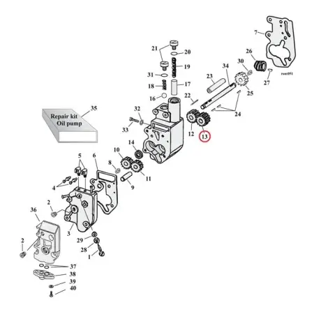 Price Cut Jims Return Gear, Idle Oil Pump For 1968-1999 B.T. (Excluding TC) Models (26317-68A)