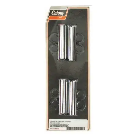 Place Order Colony Lower Pushrod Cover Set For 40-47 Knuckle In Chrome (7824-12)