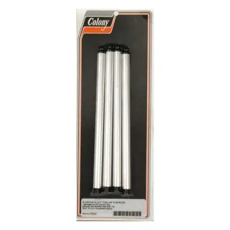 Same Day Shipping Colony Standard Replaceable Pushrod Kit Aluminium For Stock Adjustable Solid Lifters For 1936-1947 61 Inch (1000CC) Knuckle Models (7518-4)