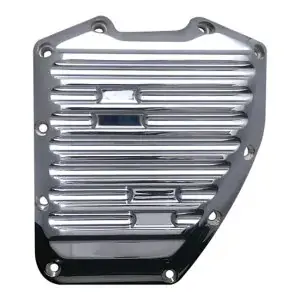 Genuine Covingtons Customs Finned Design Billet Cam Cover In Chrome Finish For 01-17 Twin Cam (C1295-C)