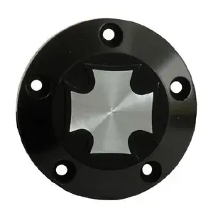 Secure Checkout CPV Maltese Cross Point Cover In Black Finish For 1999-2017 B.T Models (0197B)