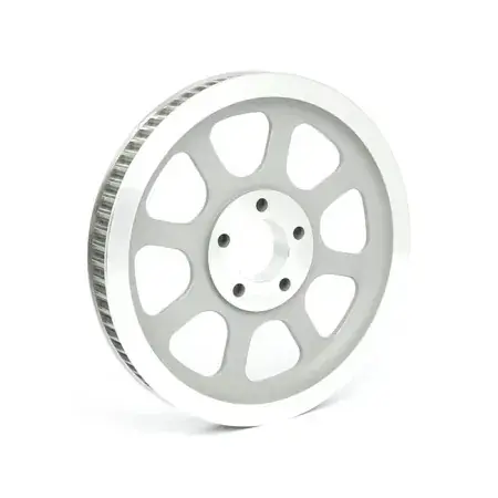 DOSS Reproduction OEM Style 70 Tooth Wheel Pulley 1-1/8 Inch belt in Silver Finish For 2000-2006 Softail (Excluding FXSTD/I) Models (15-087) Free Delivery