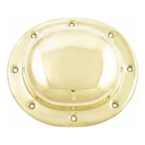 Paughco Plain Polished Brass Derby Cover For 36-64 B.T. Tin Primary (757BR) Same Day Shipping